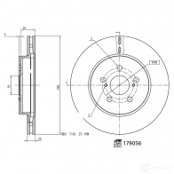 Тормозной диск FEBI BILSTEIN Toyota Corolla (E210) 12 Хэтчбек 179056 XQ 4PY0L