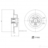 Тормозной диск FEBI BILSTEIN 1437385682 S SZT1 171502 - Изображение 3