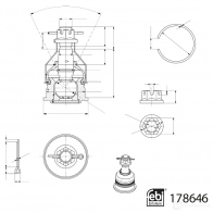 Шаровая опора FEBI BILSTEIN 6 QT4E 178646 1439889230 - Изображение 2