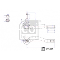 Рулевой наконечник FEBI BILSTEIN 71WC TDI 183099 Opel Insignia (B) 2 Универсал Спорт 1.6 CDTi (35) 110 л.с. 2017 – 2024