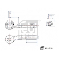 Рулевой наконечник FEBI BILSTEIN 183510 K 9GE3Q7 1440299783