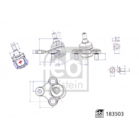 Шаровая опора FEBI BILSTEIN N VN8D5B 183503 Hyundai i30 (PDE, PD) 3 Хэтчбек 1.6t CRDi 136 л.с. 2016 – наст. время