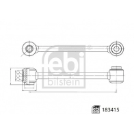 Стойка стабилизатора FEBI BILSTEIN Mercedes C-Class (W205) 4 2014 – 2020 183415 AQ5 FYIG