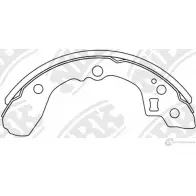 Тормозные колодки NIBK FN0745 00 GK93R 1437123017