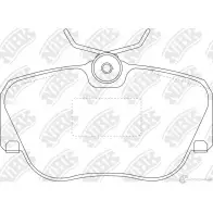 Тормозные колодки дисковые, комплект NIBK YXL 784 3834519 PN0004 4582409056261