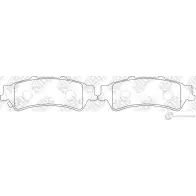 Тормозные колодки дисковые, комплект NIBK Chevrolet Tahoe 4582431706172 PN0076 03 MQ48