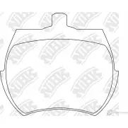 Тормозные колодки дисковые, комплект NIBK 3834602 4580270580427 PN0101 ABB6 PK