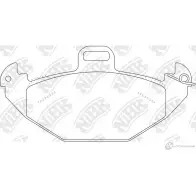 Тормозные колодки дисковые, комплект NIBK 4580270580519 3834615 GB SWMV PN0114