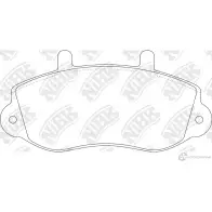 Тормозные колодки дисковые, комплект NIBK PN0128 UH1G J 3834631 4580270580632