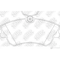 Тормозные колодки дисковые, комплект NIBK PN0176 3834683 4580270580991 6 T6PU8V