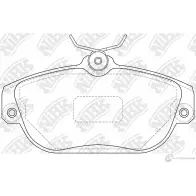 Тормозные колодки дисковые, комплект NIBK PN0272 6CMGV 2 4582431705939 3834779
