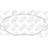 Тормозные колодки дисковые, комплект NIBK 4580270581844 MQ 4W99 PN0275 3834782