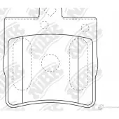 Тормозные колодки дисковые, комплект NIBK Mercedes CLK (C209) 2 Купе 1.8 200 CGI (2043) 170 л.с. 2003 – 2009 PN0310 4582409056490 JFG NE