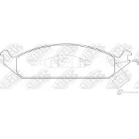 Тормозные колодки дисковые, комплект NIBK N66 ME PN0315 4580270582193 3834814
