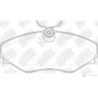 Тормозные колодки дисковые, комплект NIBK 4580270582643 S 9E749 3834865 PN0363