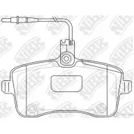 Тормозные колодки дисковые, комплект NIBK 4582431705793 PN0469W B O8QK 3834960