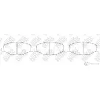 Тормозные колодки дисковые, комплект NIBK PN0503 AAGPS P 4582431708688 311397180