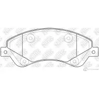 Тормозные колодки дисковые, комплект NIBK 1Q0L 3 3834993 PN0505 4582431711886