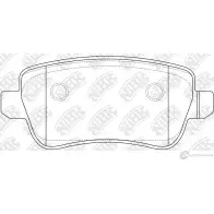 Тормозные колодки дисковые, комплект NIBK 3835008 PN0522 UF EUU
