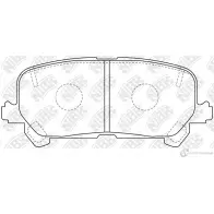 Тормозные колодки дисковые, комплект NIBK Q ECIS Acura MDX PN0646