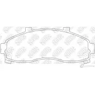 Тормозные колодки дисковые, комплект NIBK 3835104 U5TPU1 D 4580270580168 PN0664