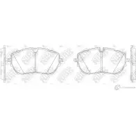 Тормозные колодки дисковые, комплект NIBK G4XW GXL PN0716 1270839818