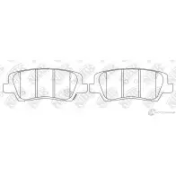 Тормозные колодки дисковые, комплект NIBK PN0718 81AQ 5BA 1270839824