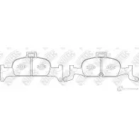 Тормозные колодки дисковые, комплект NIBK 1270839908 SIN 8ECV PN0728