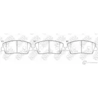 Тормозные колодки дисковые, комплект NIBK D8ZJ 3 PN0770 Kia Stinger (CK) 1 Хэтчбек 2.0 T GDI 197 л.с. 2018 – 2025