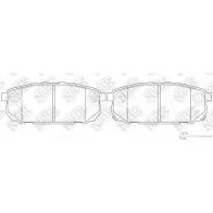 Тормозные колодки дисковые, комплект NIBK PKRHM L 4582431707117 3835119 PN0798