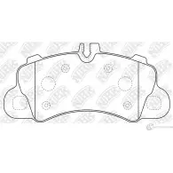 Тормозные колодки дисковые, комплект NIBK 1436738174 PN0863 EW GSF3S