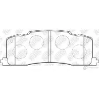 Тормозные колодки дисковые, комплект NIBK 3835205 PN1274 QYUG 273 4582431706103