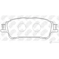 Тормозные колодки дисковые, комплект NIBK 1436738206 FQC LX PN1804