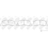 Тормозные колодки дисковые, комплект NIBK 1436738221 1QY L2 PN2003