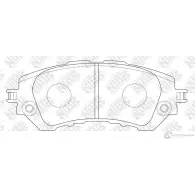 Тормозные колодки дисковые, комплект NIBK DS C1DT 3835309 4582431713293 PN21004