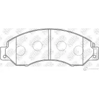 Тормозные колодки дисковые, комплект NIBK 4582431703003 3835349 PN2368 NKGO LA