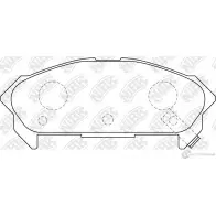 Тормозные колодки дисковые, комплект NIBK PN4296 4582431708404 L S5TO 573325784