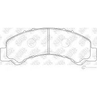 Тормозные колодки дисковые, комплект NIBK 4582431705786 3835480 PN4543 CX QT6NV
