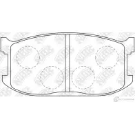 Тормозные колодки дисковые, комплект NIBK 582BTS 4 PN5070 3835485 4582431705663