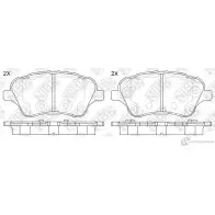 Тормозные колодки дисковые, комплект NIBK PN51010 ZO RL9O Ford Fiesta 6 (CB1, CCN) Хэтчбек 1.6 ST 182 л.с. 2013 – 2025 4582431712357