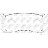 Тормозные колодки дисковые, комплект NIBK 4582431705809 PN5195 D55SR 0 3835503