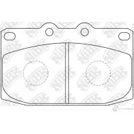 Тормозные колодки дисковые, комплект NIBK EB5HLU W 1437122930 PN5279