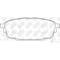 Тормозные колодки дисковые, комплект NIBK PN5476 4582431703218 3835530 S3BM 3FF