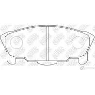 Тормозные колодки дисковые, комплект NIBK U8JTF9 D 3835552 PN6295 4580270584173