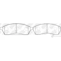 Тормозные колодки дисковые, комплект NIBK PN7315 3835564 4580270584296 U8M2AD 6