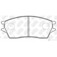 Тормозные колодки дисковые, комплект NIBK QSVOB 6 PN8135 1437122943