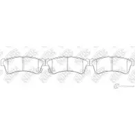 Тормозные колодки дисковые, комплект NIBK PN8815 S13O D 1436738283