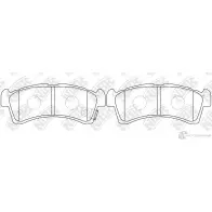 Тормозные колодки дисковые, комплект NIBK G5Q2M U PN9811 1436738295