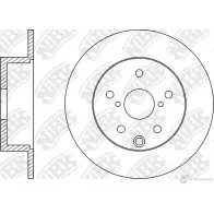 Тормозной диск NIBK RN1529 Subaru Legacy (BM) 5 Седан 2.5 i AWD (BM9) 167 л.с. 2009 – 2014 KAEM XL 4582431711213