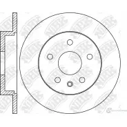 Тормозной диск NIBK ZXTQ 697 RN1685 3836341